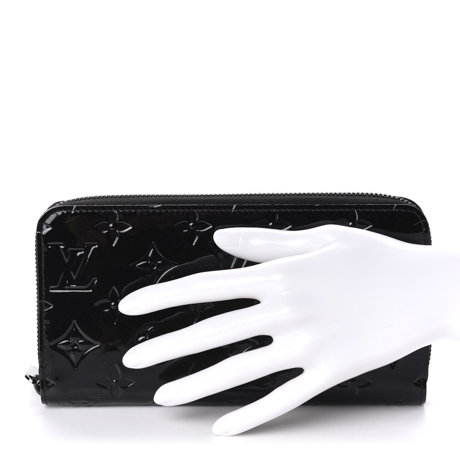 Louis Vuitton Vernis Zippy Wallet Noir Magnetique 2 of 9