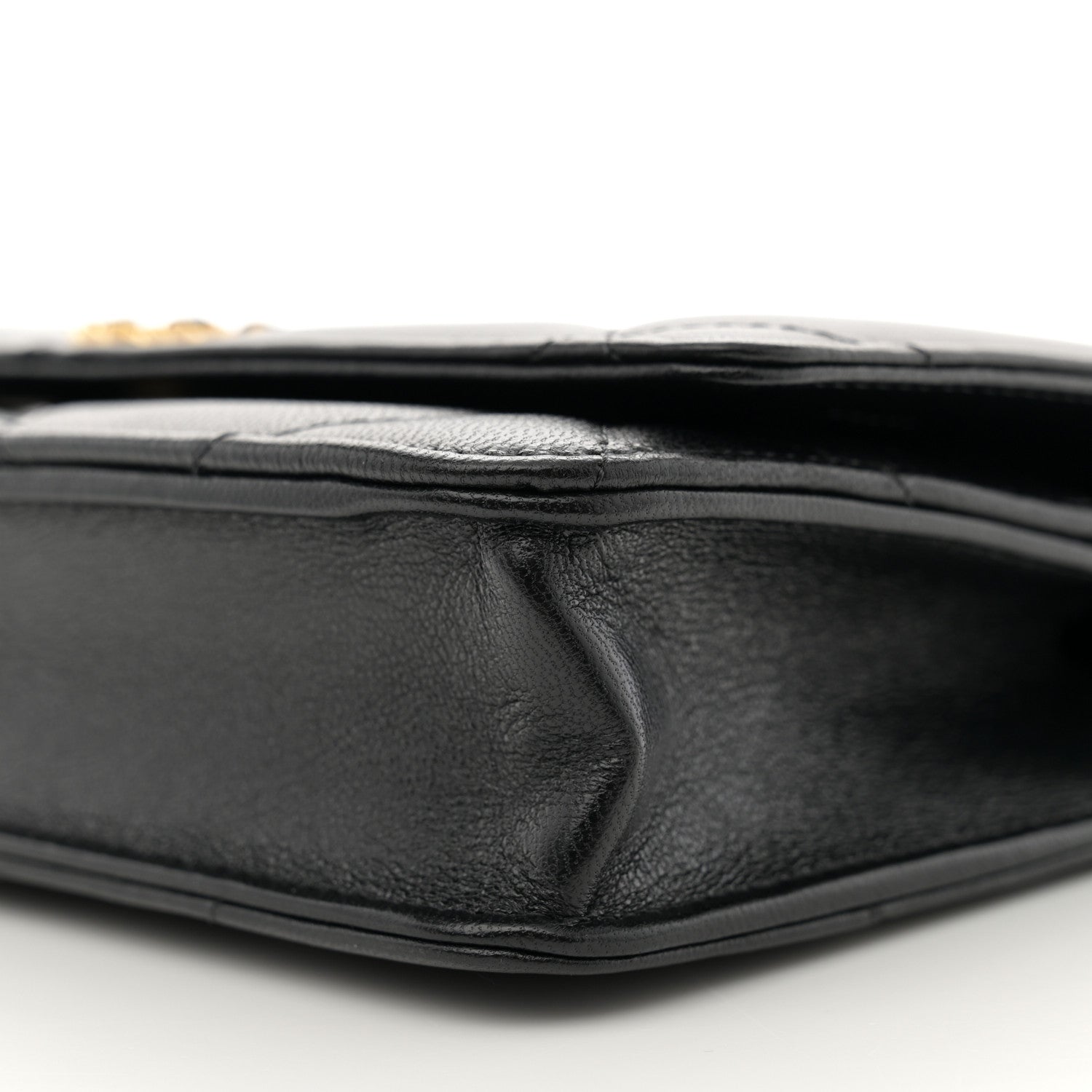Chanel Lambskin Quilted Chanel 19 Wallet On Chain WOC Black 11 of 13