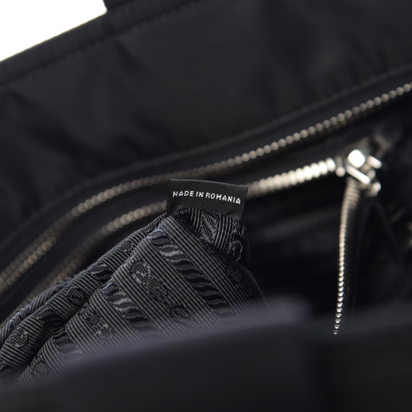 Tessuto Nylon Vela Diaper Bag Black