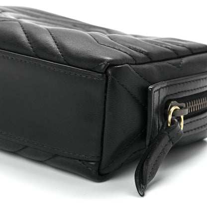 Gucci Calfskin Matelasse GG Marmont Cosmetic Case Black 11 of 11