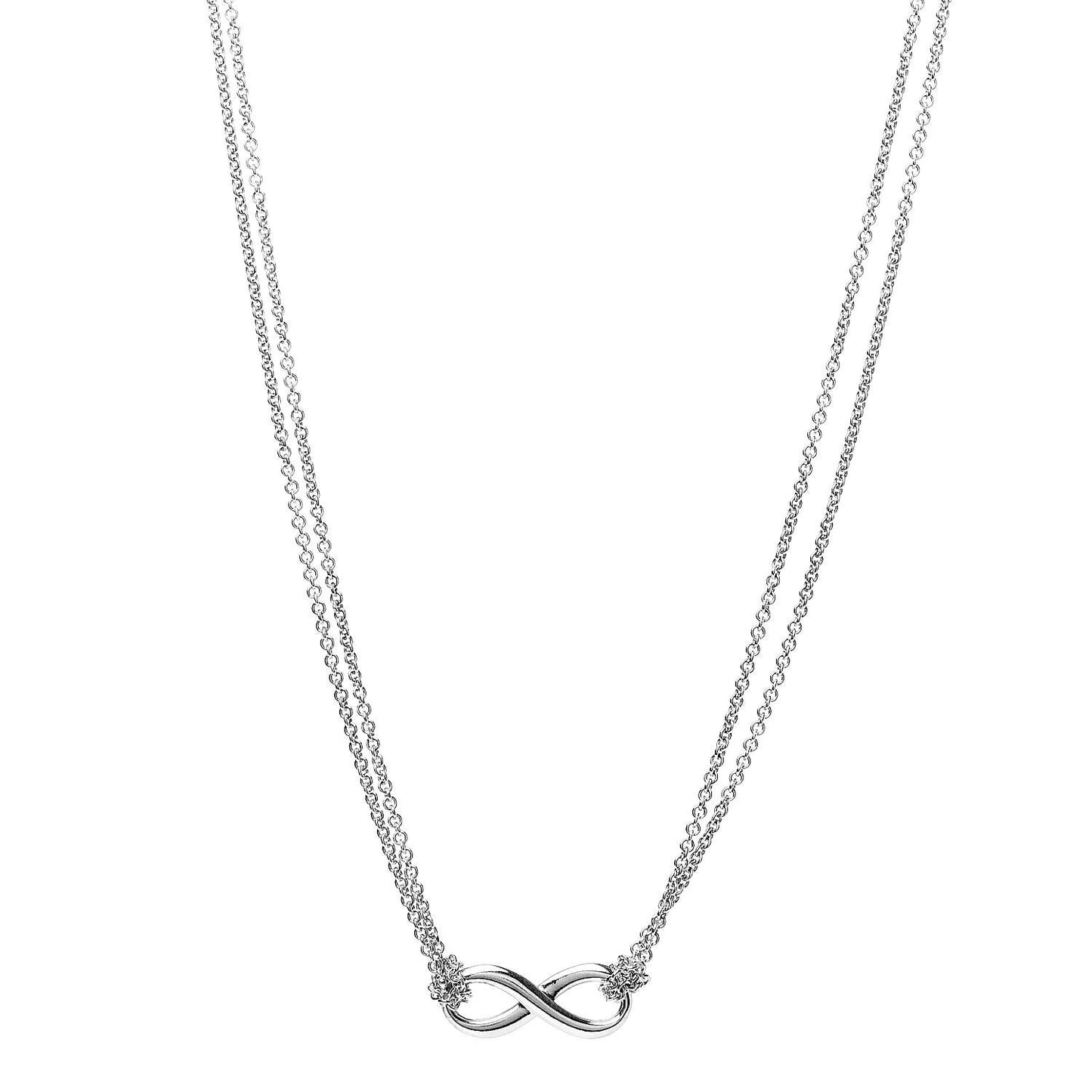 Sterling Silver Infinity Pendant Necklace
