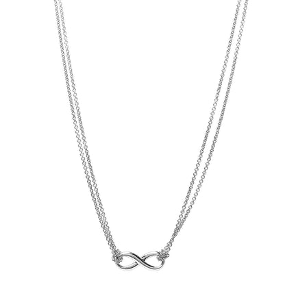 Tiffany Sterling Silver Infinity Pendant Necklace 1 of 6