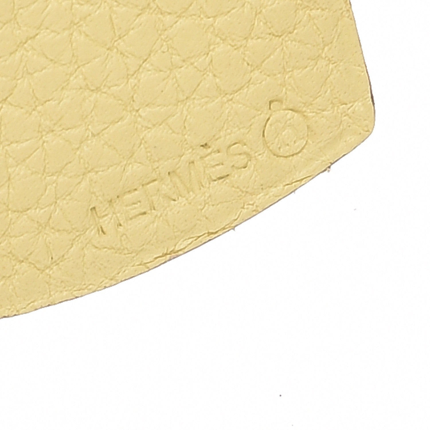 Hermes Togo Epsom Petit H Heart Bag Charm Soufre Pink 3 of 4