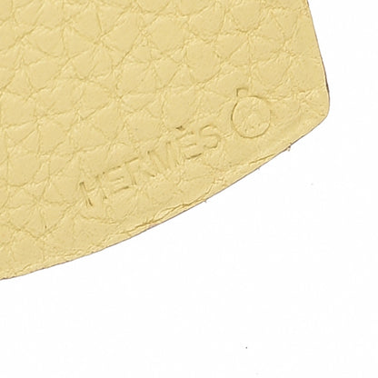 Hermes Togo Epsom Petit H Heart Bag Charm Soufre Pink 3 of 4