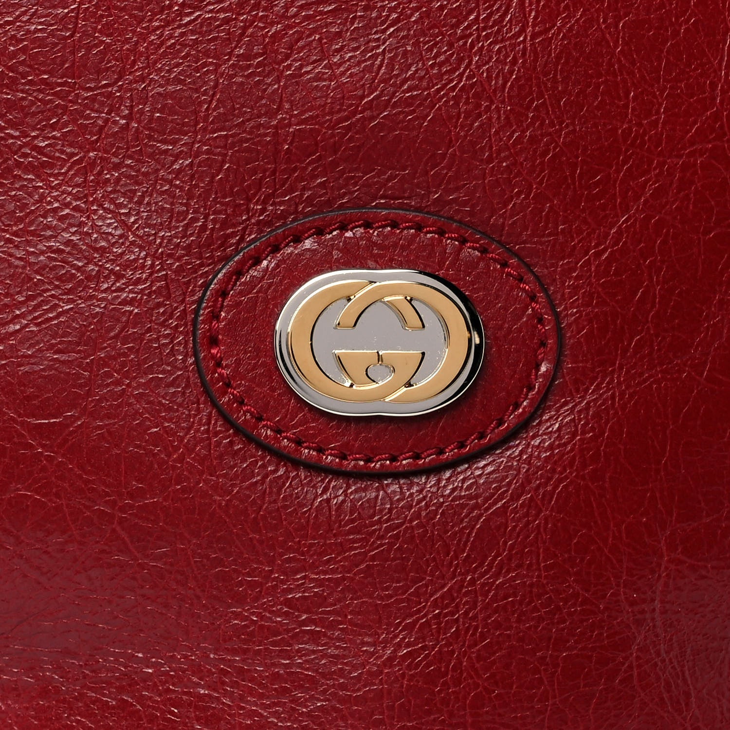 Gucci Fluffy Calfskin Morpheus Hobo Shoulder Bag Red 8 of 11