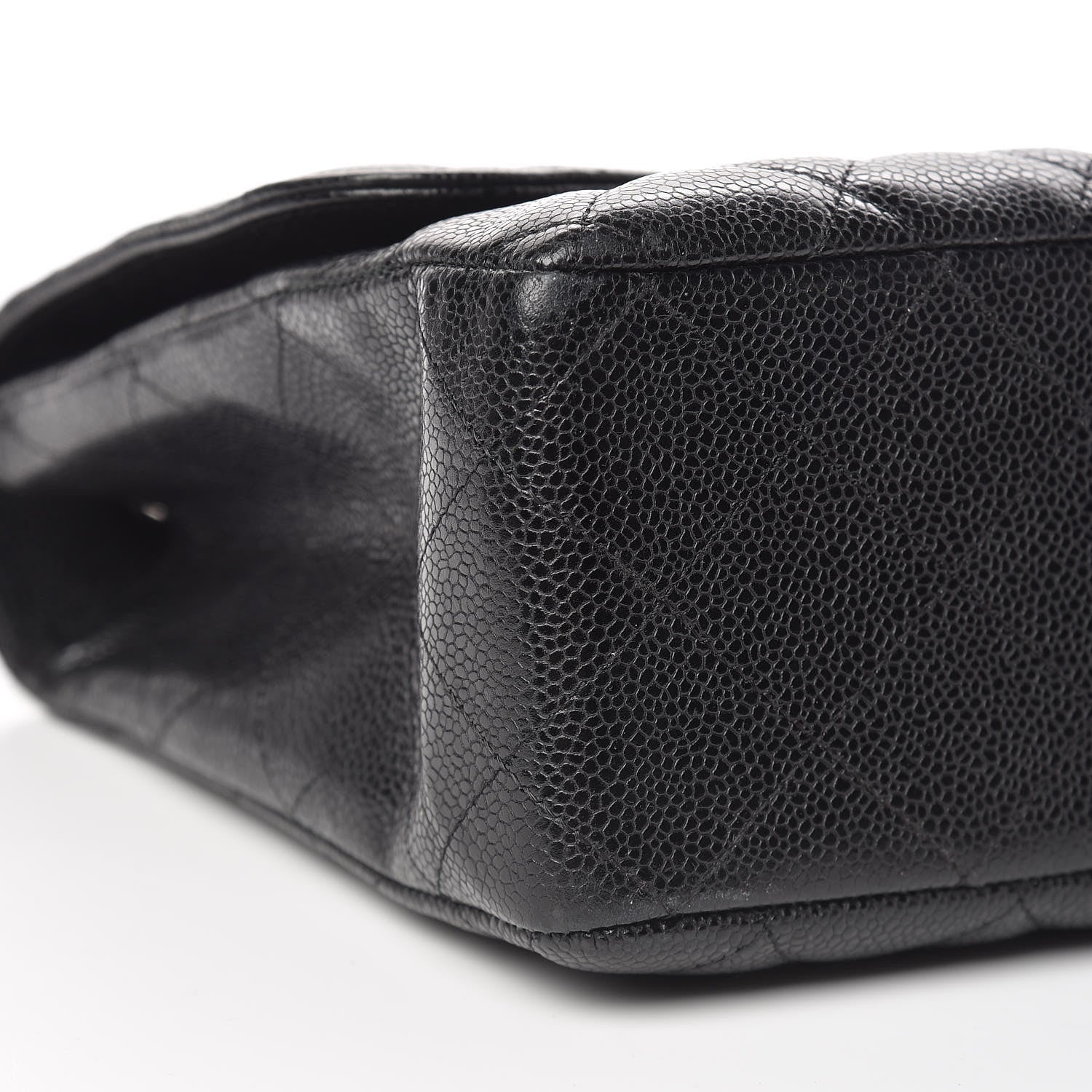 Chanel Caviar Quilted Jumbo Single Flap Black 8 of 11