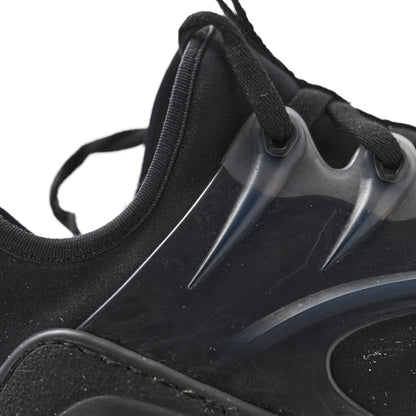 Christian Dior Neoprene Rubber Womens D-Connect Sneakers 36 Black 12 of 14