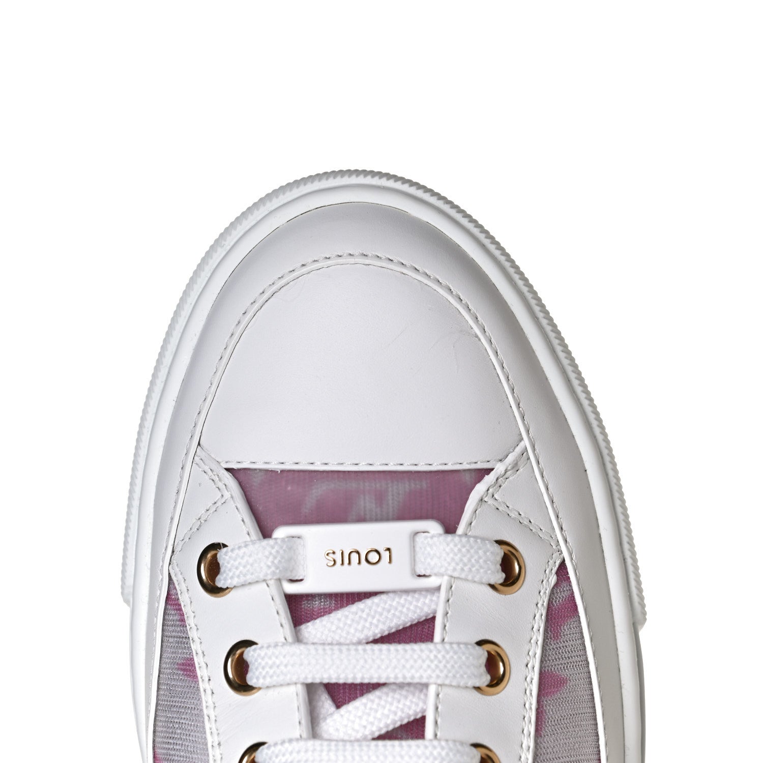 Louis Vuitton Technical Fabric Calfskin Monogram Printed Stellar Sneaker Boots 36 Pink 8 of 10