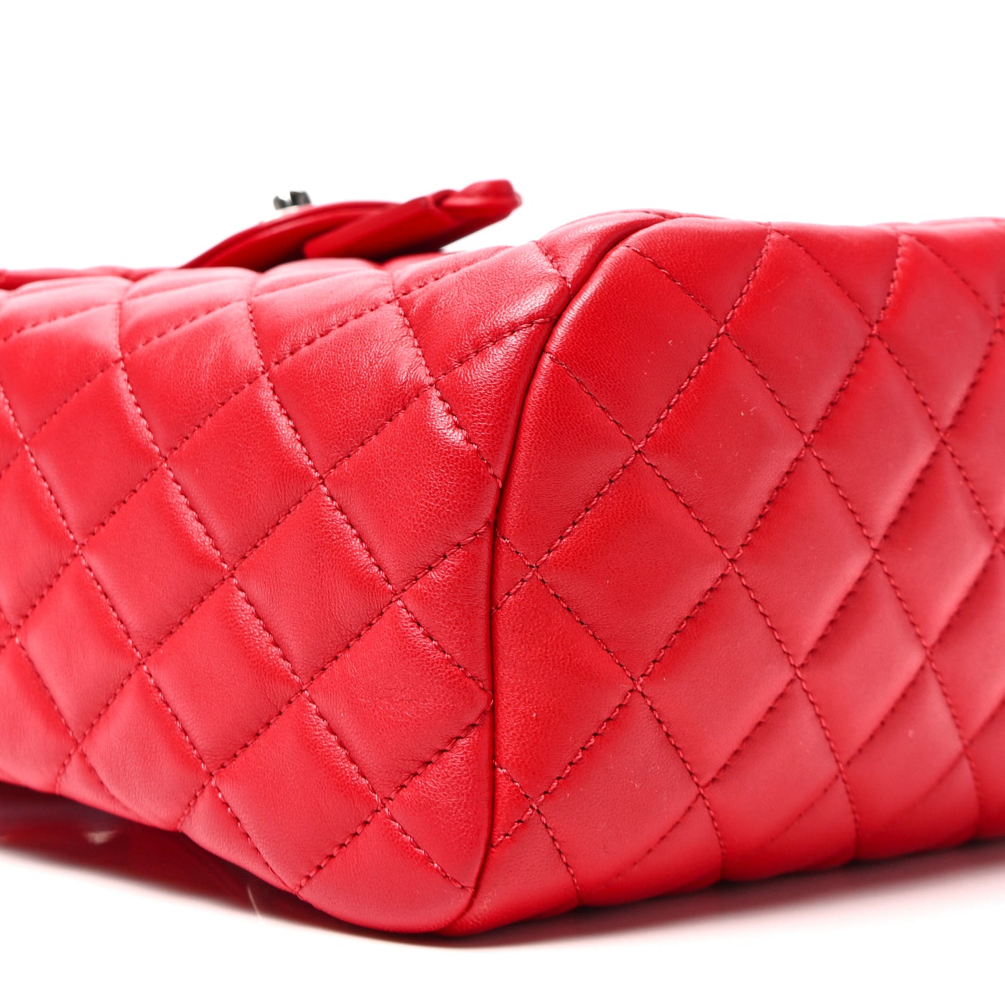 Lambskin Quilted Small Urban Spirit Backpack Red