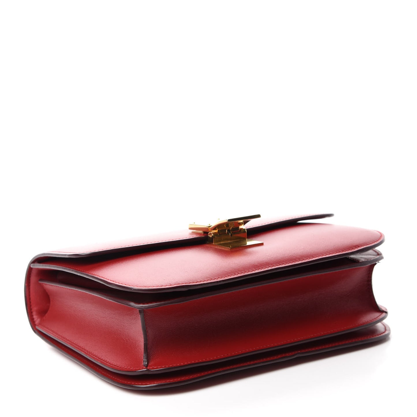 Box Calfskin Classic Box Flap Bag Red