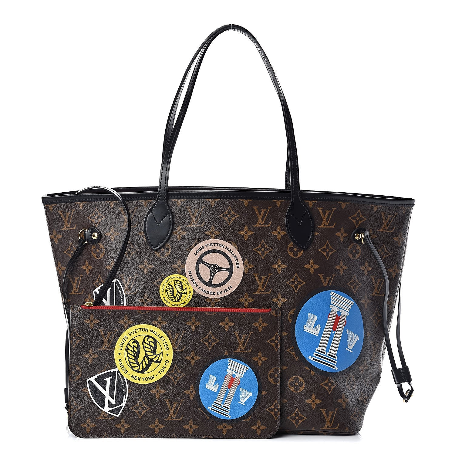 Louis Vuitton Monogram World Tour Neverfull MM 1 of 12