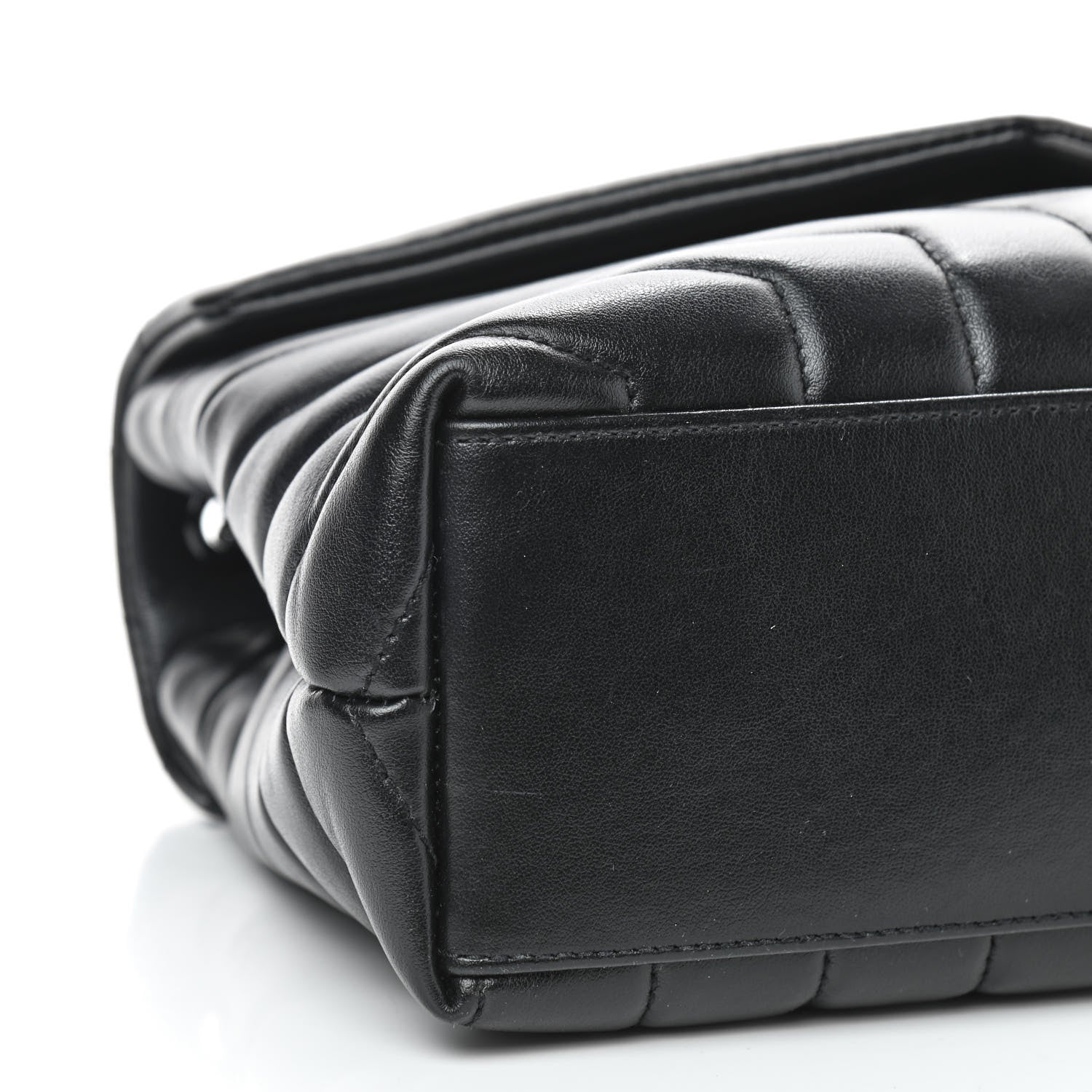 Saint Laurent Calfskin Y Quilted Monogram Small Loulou Chain Satchel Black 6 of 10