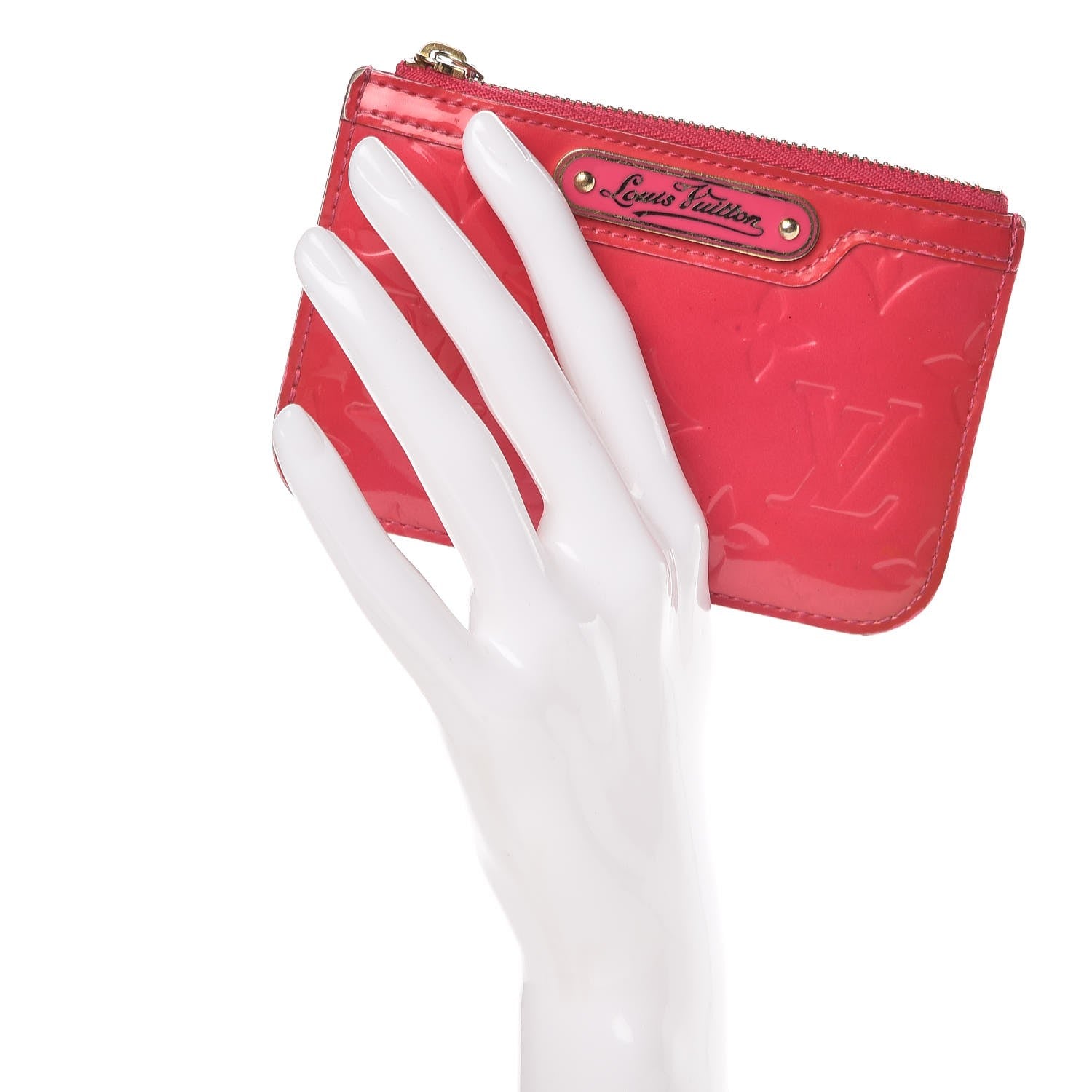 Louis Vuitton Vernis Key Pouch Rose Pop 2 of 10