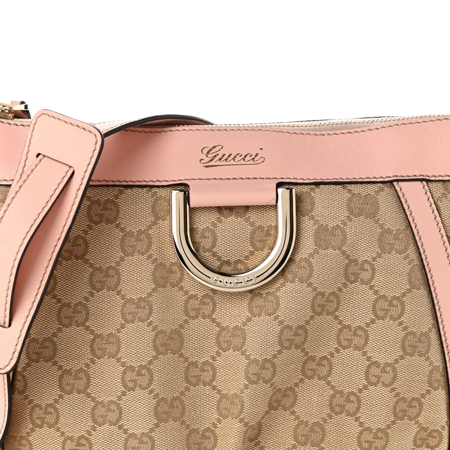 Monogram Small D Gold Ring Messenger Soft Pink