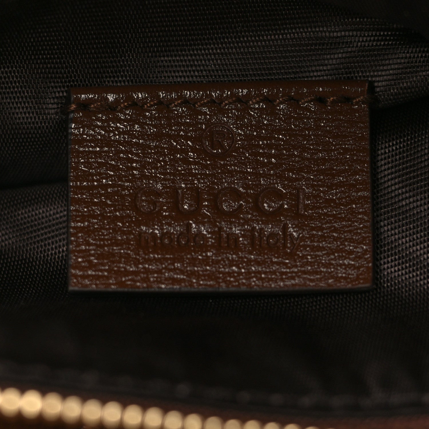 Gucci GG Supreme Monogram Glazed Textured Calfskin Retro Interlocking G Box Shoulder Bag Beige Ebony Brown Sugar 6 of 9