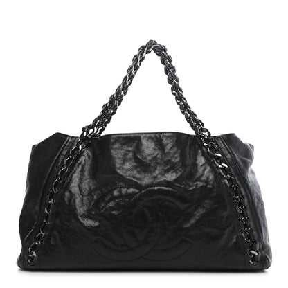 Chanel Glazed Caviar East West Modern Chain Tote Black 2 of 25