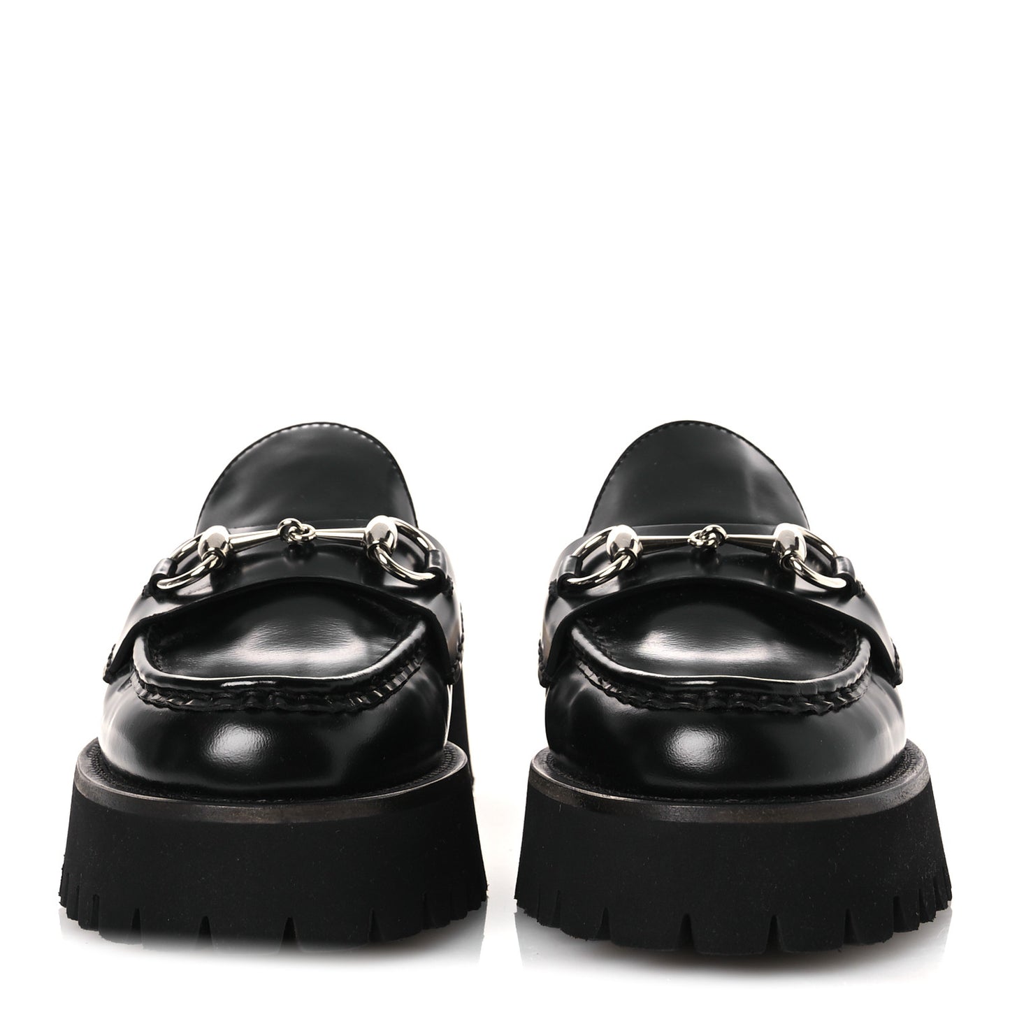 Cordovan Lux Womens Sylke Horsebit Platform Mules 37 Black