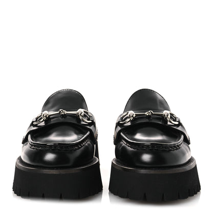 Gucci Cordovan Lux Womens Sylke Horsebit Platform Mules 37 Black 3 of 12