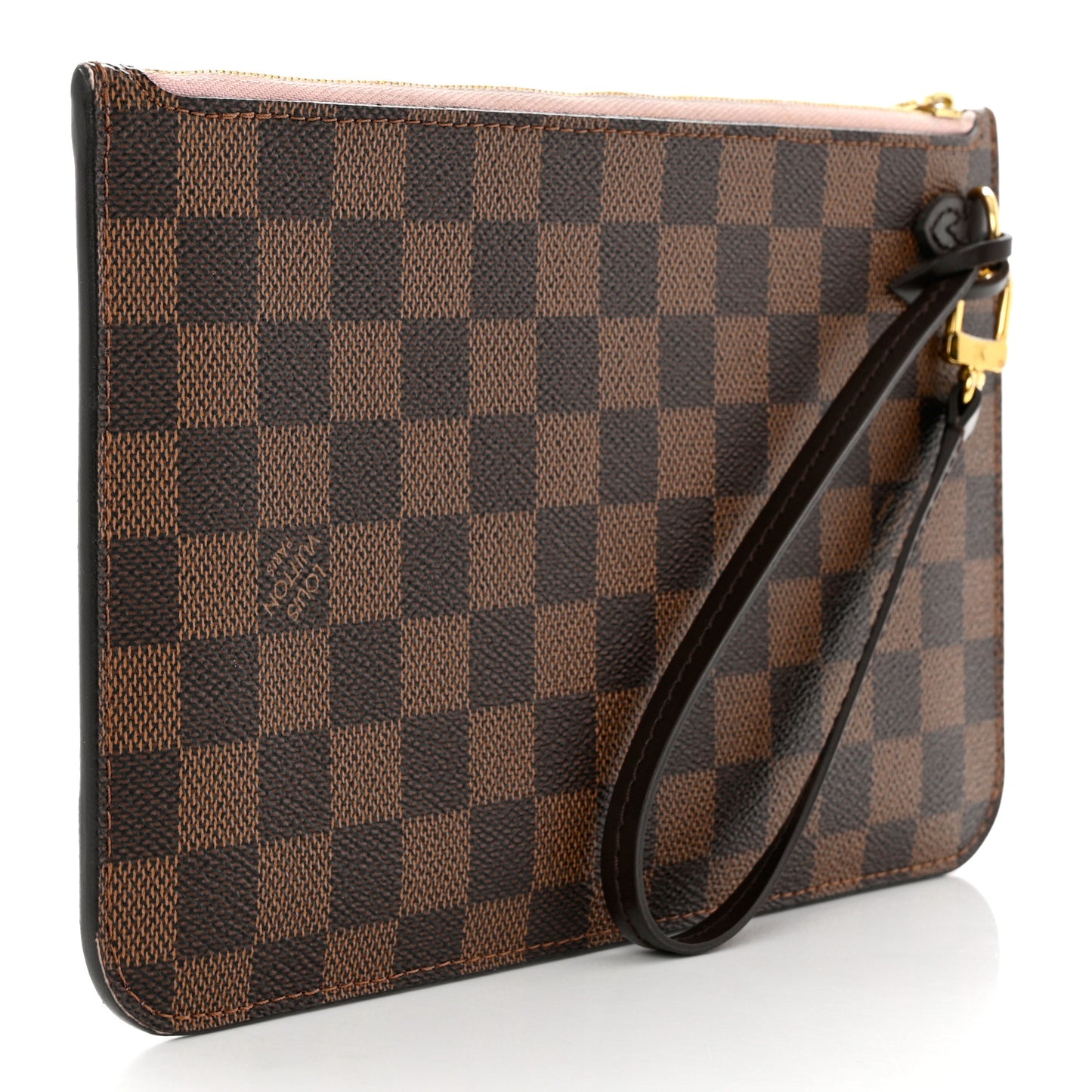 Damier Ebene Neverfull MM GM Pochette Rose Ballerine