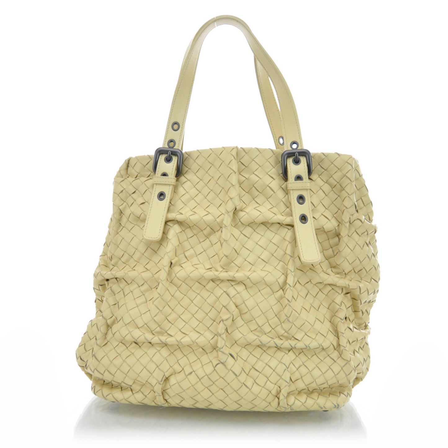 Nappa Intrecciato Tote Cream