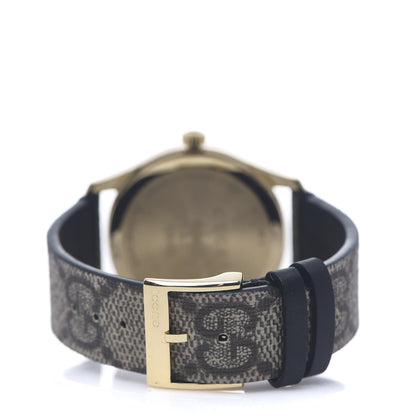 Gucci Stainless Steel Canvas 38mm G-Timeless GG Supreme Bosco Quartz Watch Brown 3 of 5