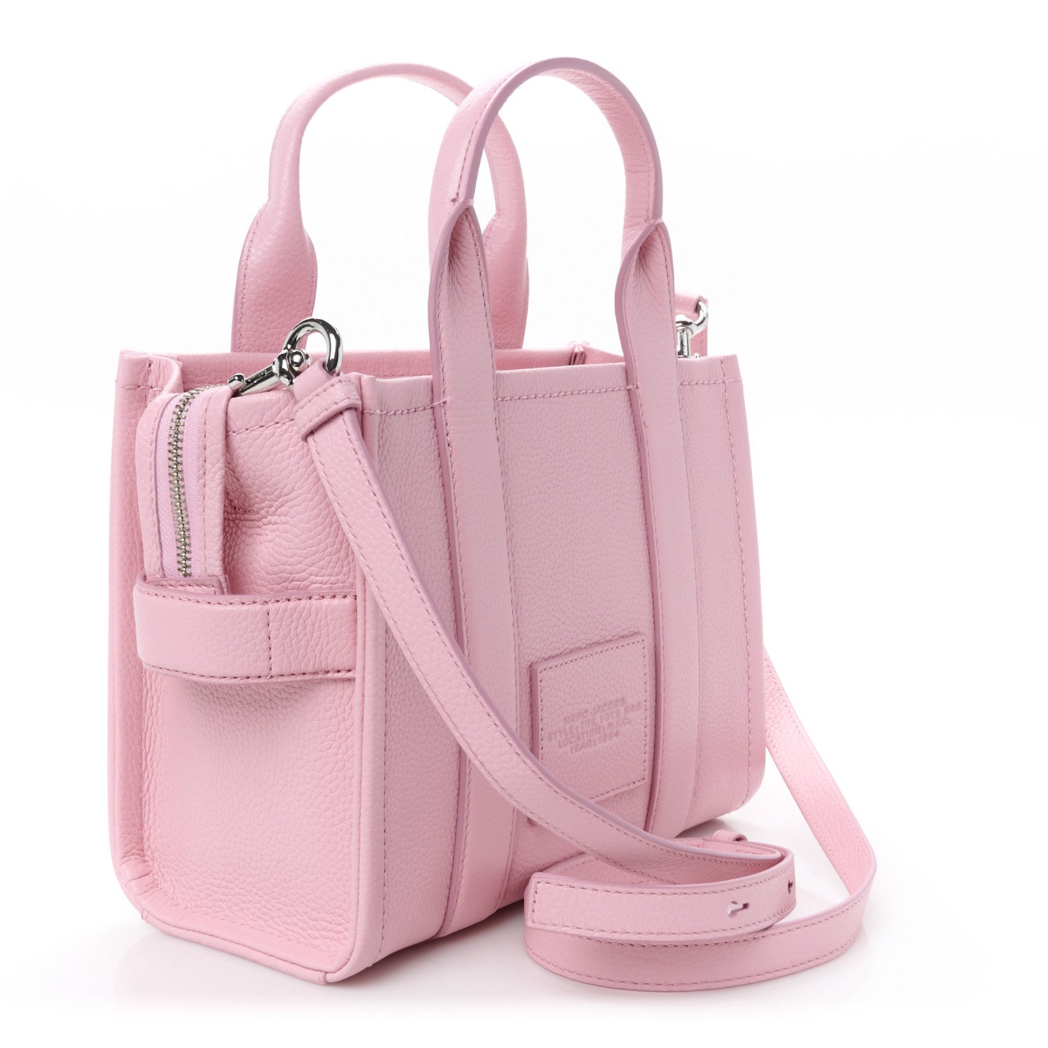 Marc Jacobs Grained Calfskin Small The Tote Bag Ribbon Pink 3 of 11