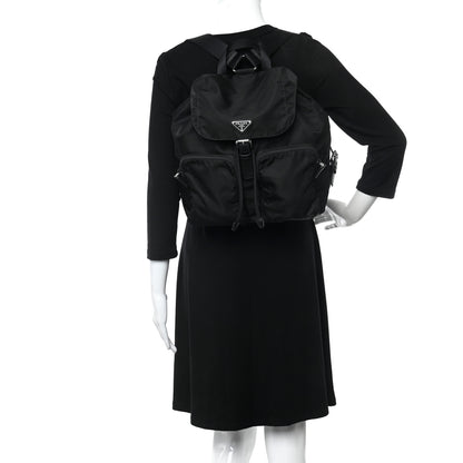 Prada Nylon Vela Large Backpack Black 2 of 9