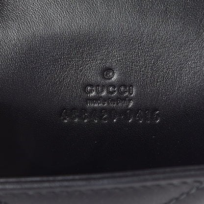 Gucci Calfskin Matelasse Animal Studs GG Marmont Belt Bag 75 Black 5 of 10