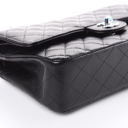 Chanel Caviar Quilted Medium Double Flap Black 8 of 10