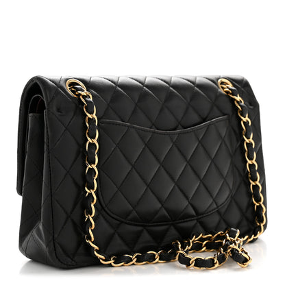 Chanel Lambskin Quilted Medium Double Flap Black 3 of 15