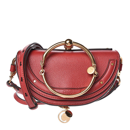 Chloe Calfskin Small Nile Bracelet Minaudiere Bag Dahlia Red 1 of 10