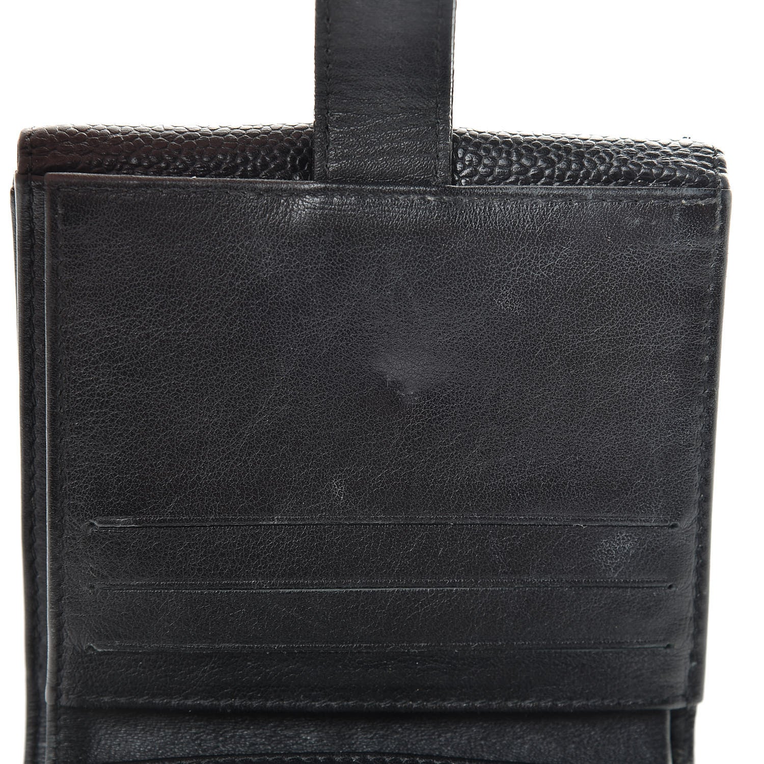 Chanel Caviar Timeless CC Compact French Wallet Black 10 of 14