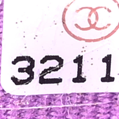 Chanel Caviar Quilted Flap Card Holder Wallet Purple 8 of 11