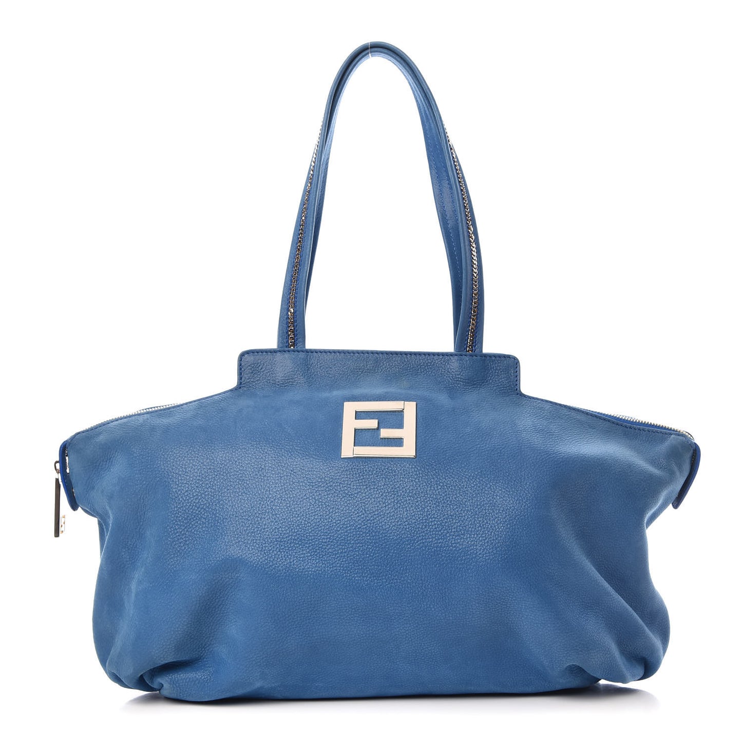 Metallic Nubuck Medium Chains Tote Carta Zucchero