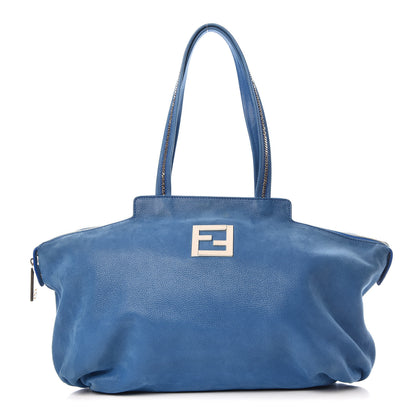 Fendi Metallic Nubuck Medium Chains Tote Carta Zucchero 1 of 10
