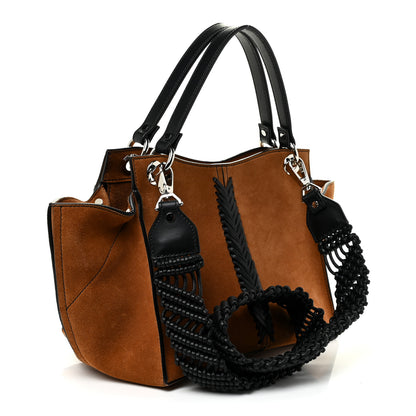 Proenza Schouler Suede Crochet Curl Satchel Wood 3 of 19