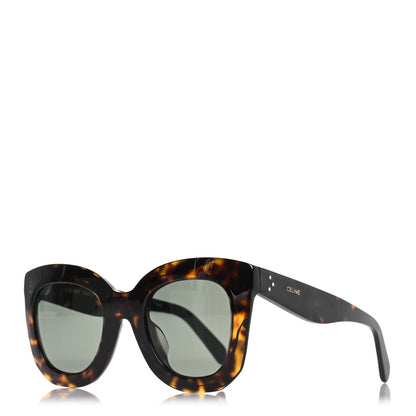 Celine Oversized Round Sunglasses CL4005FN Tortoise 1 of 8