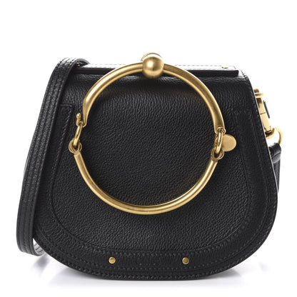 Chloe Calfskin Suede Small Nile Bracelet Bag Black 1 of 9