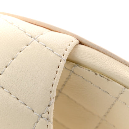 Chanel Lambskin Quilted CC Turnlock Sandals 41 Ivory 12 of 14
