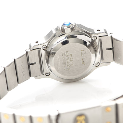 Cartier Stainless Steel 18K Yellow Gold 25mm Santos Octagon Automatic Watch 5 of 6