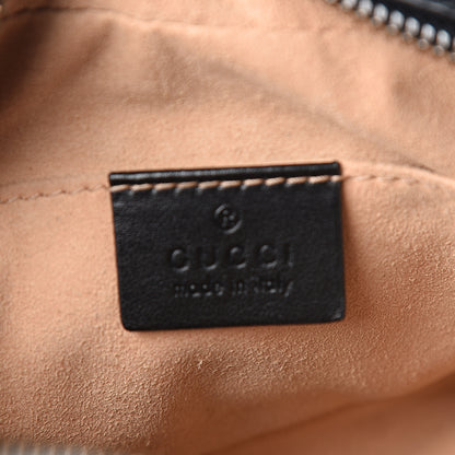 Gucci Calfskin Matelasse Mini GG Marmont Chain Shoulder Bag Black 5 of 10