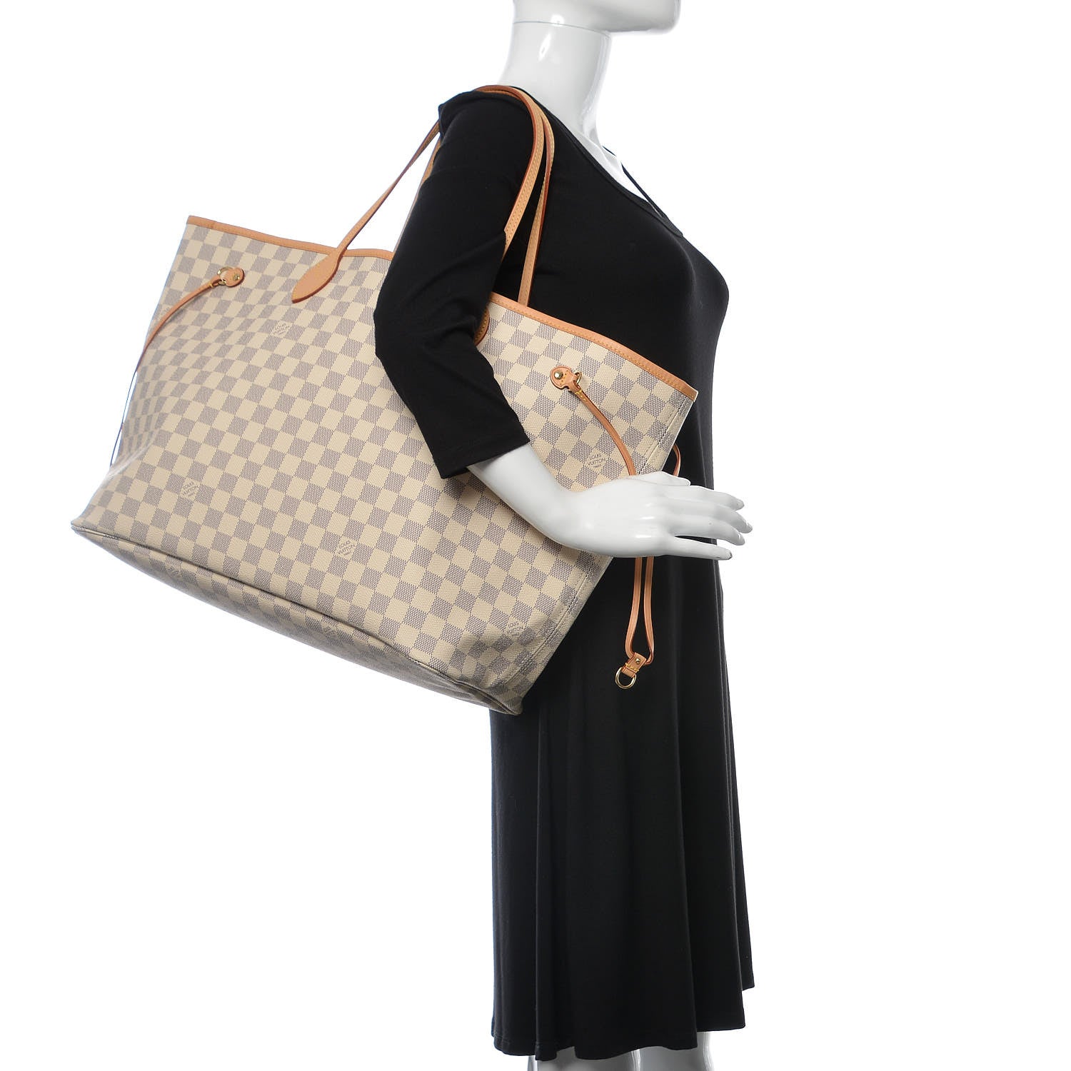 Louis Vuitton Damier Azur Neo Neverfull GM Rose Ballerine 2 of 12