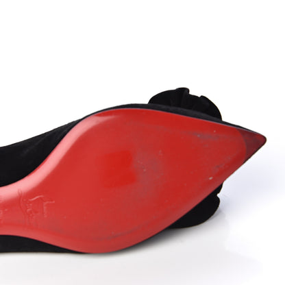 Christian Louboutin Veau Velours Anemosea Flats 38 Black 11 of 14