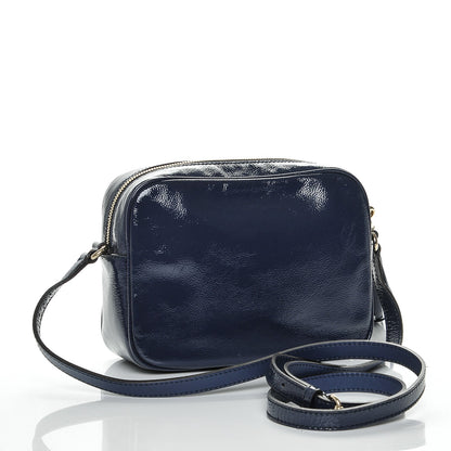 Gucci Vernice Naplack Small Soho Disco Bag Uniform Blue 3 of 7