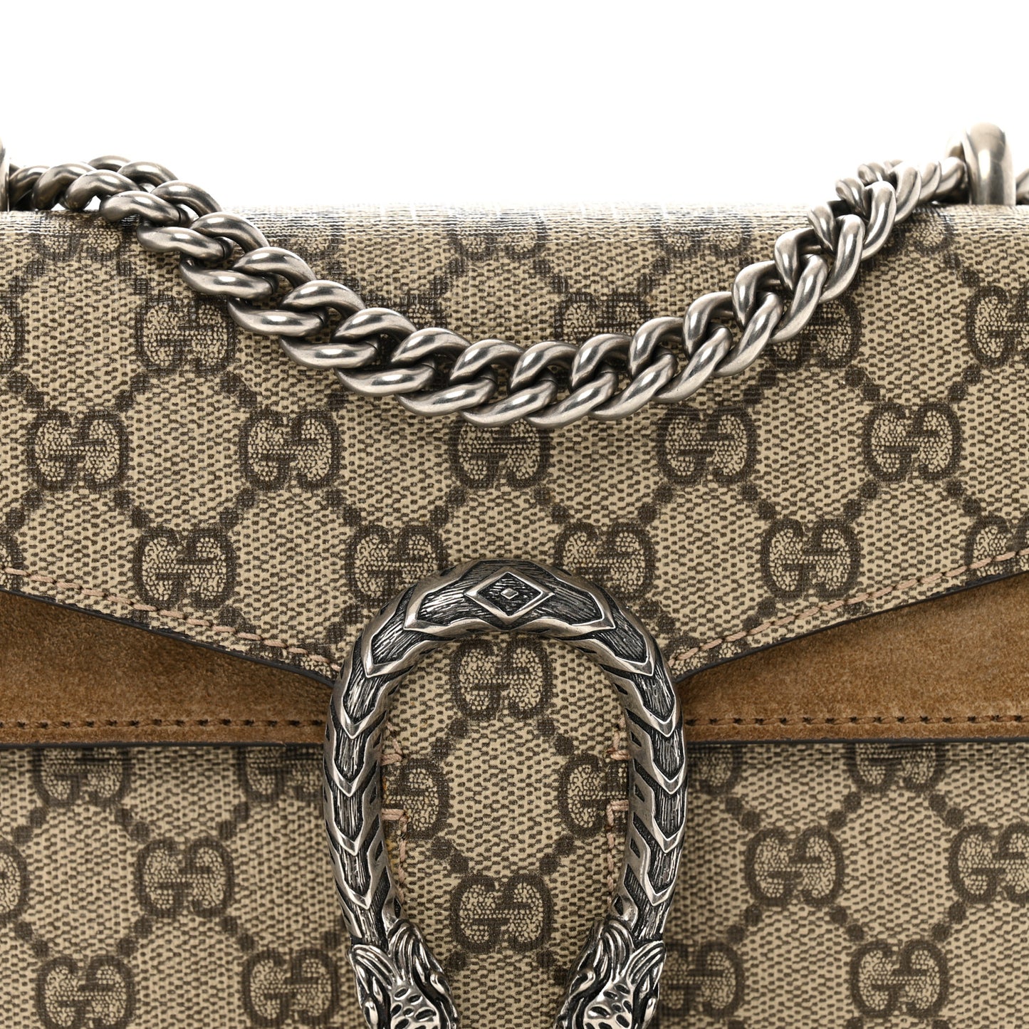 GG Supreme Monogram Mini Dionysus Shoulder Bag Taupe