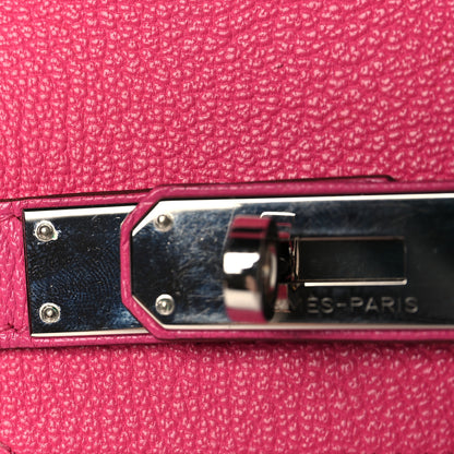 Hermes Chevre De Coromandel Birkin 30 Rose Shocking 15 of 16