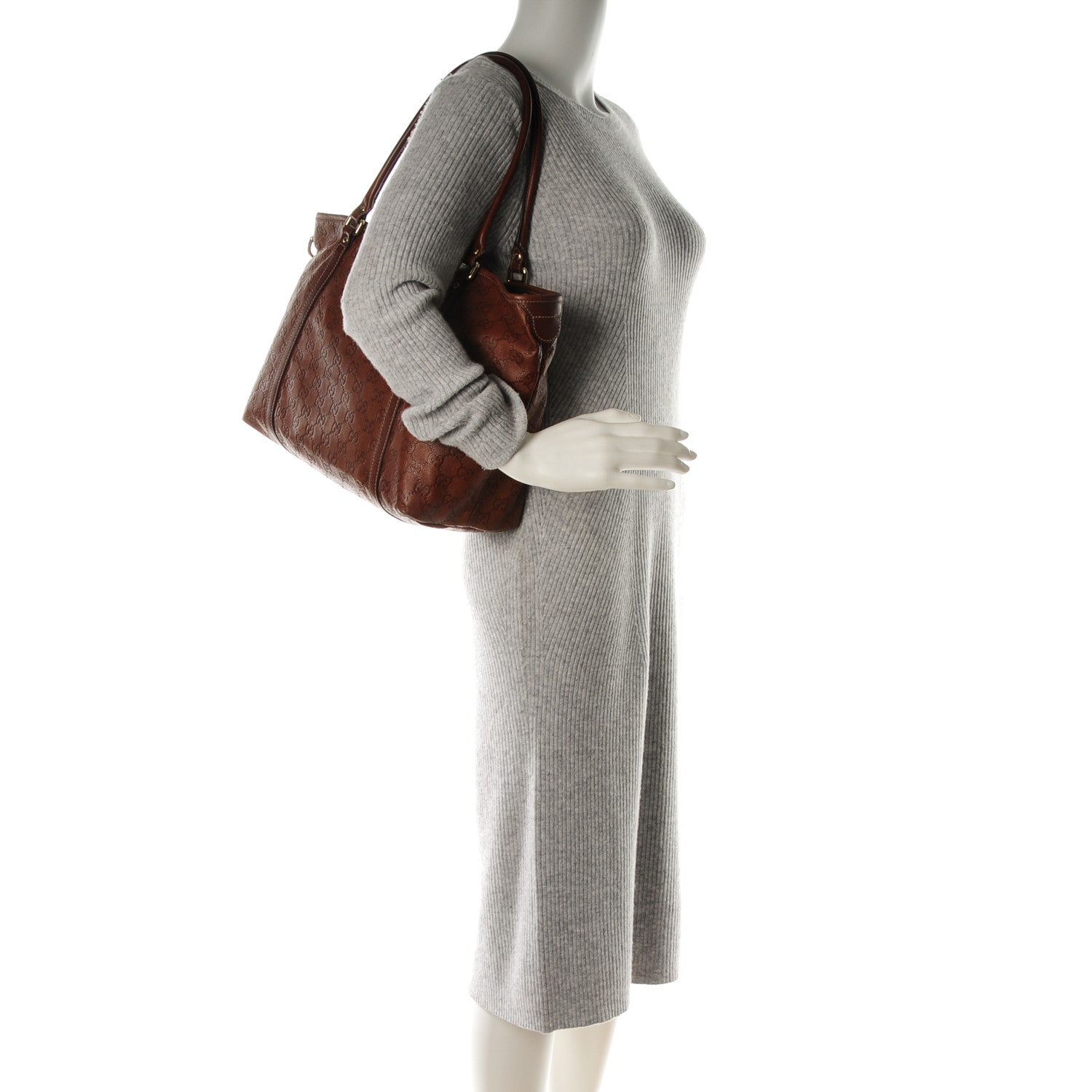 Gucci Guccissima Medium Joy Tote Brown 2 of 9