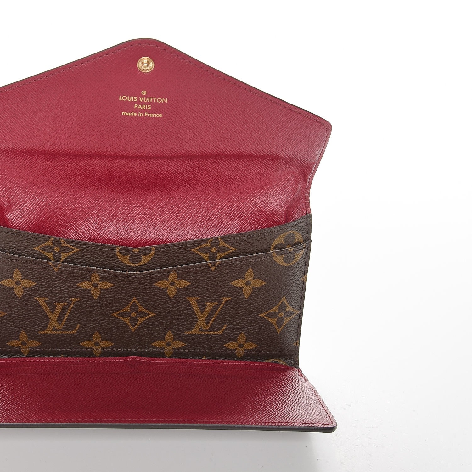 Louis Vuitton Monogram Josephine Wallet Red 5 of 12