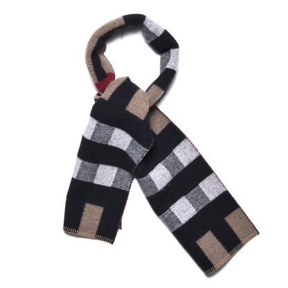 Burberry Wool Cashmere Half Mega Check Blanket Scarf House Check 1 of 4