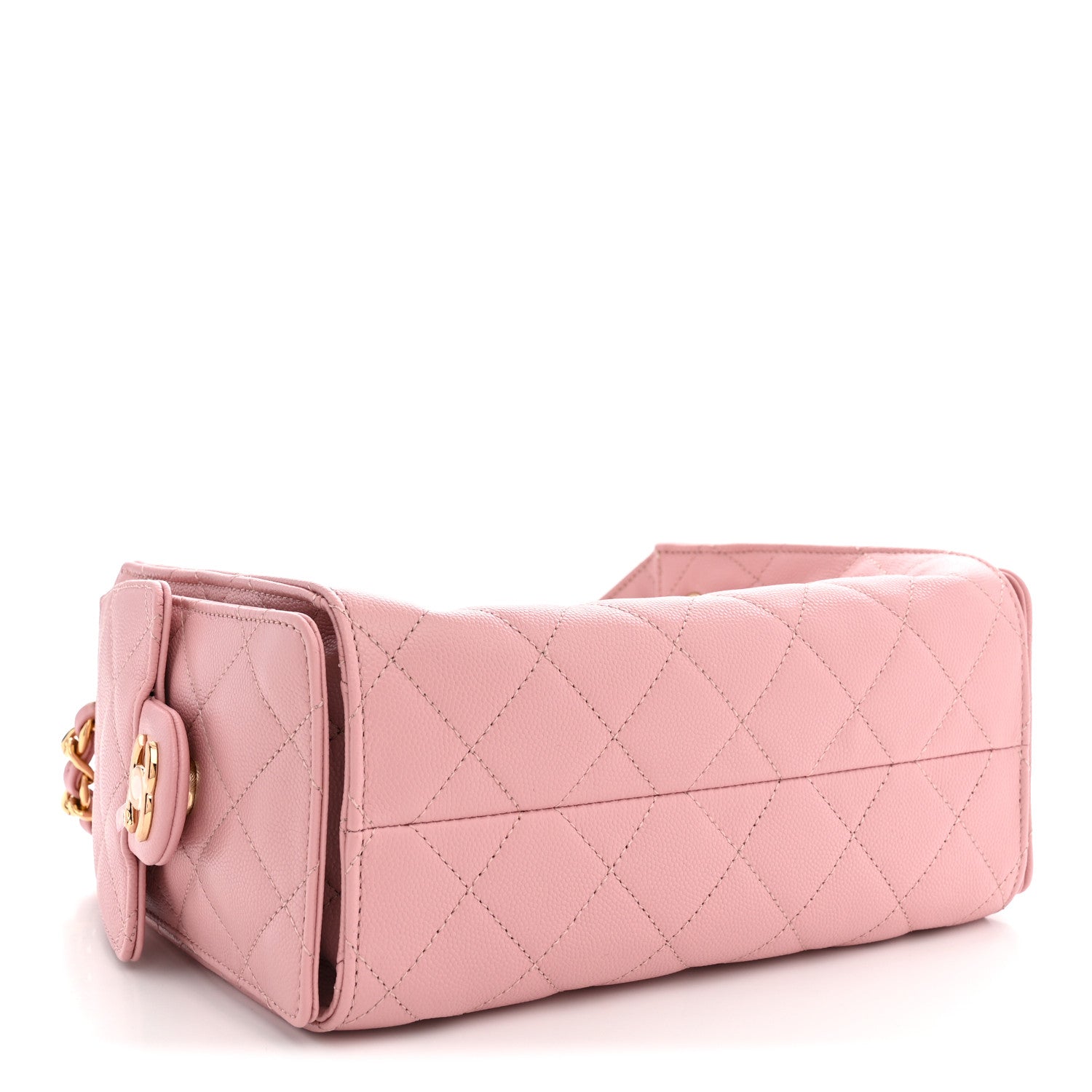 Chanel Caviar Quilted Mini Chanel 25 Handbag Pink 4 of 11